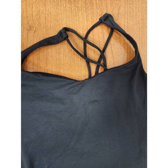 Lululemon Free To Be Tank Luxtreme Built In Bra solid black size 6 original - Picture 2 of 5